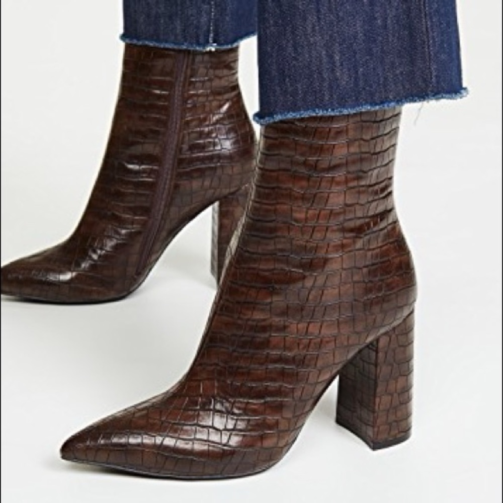 NEW Jeffrey Campbell Siren 3 Booties in Black Croc